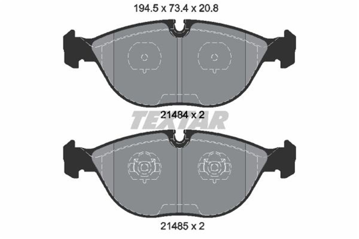 TEXTAR 2148401 - Fren Balatasi Ön - Bmw E38