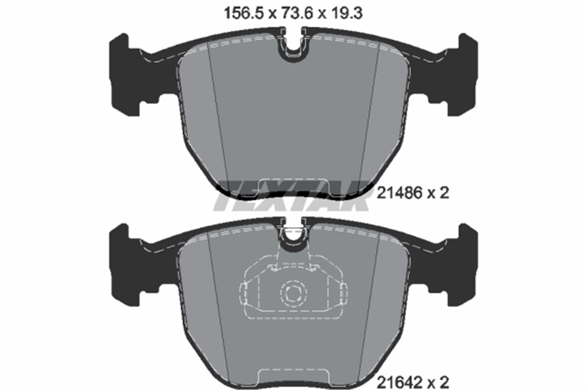 TEXTAR 2148602 - Fren Balatasi Ön - Bmw E38-e39-x5 E53