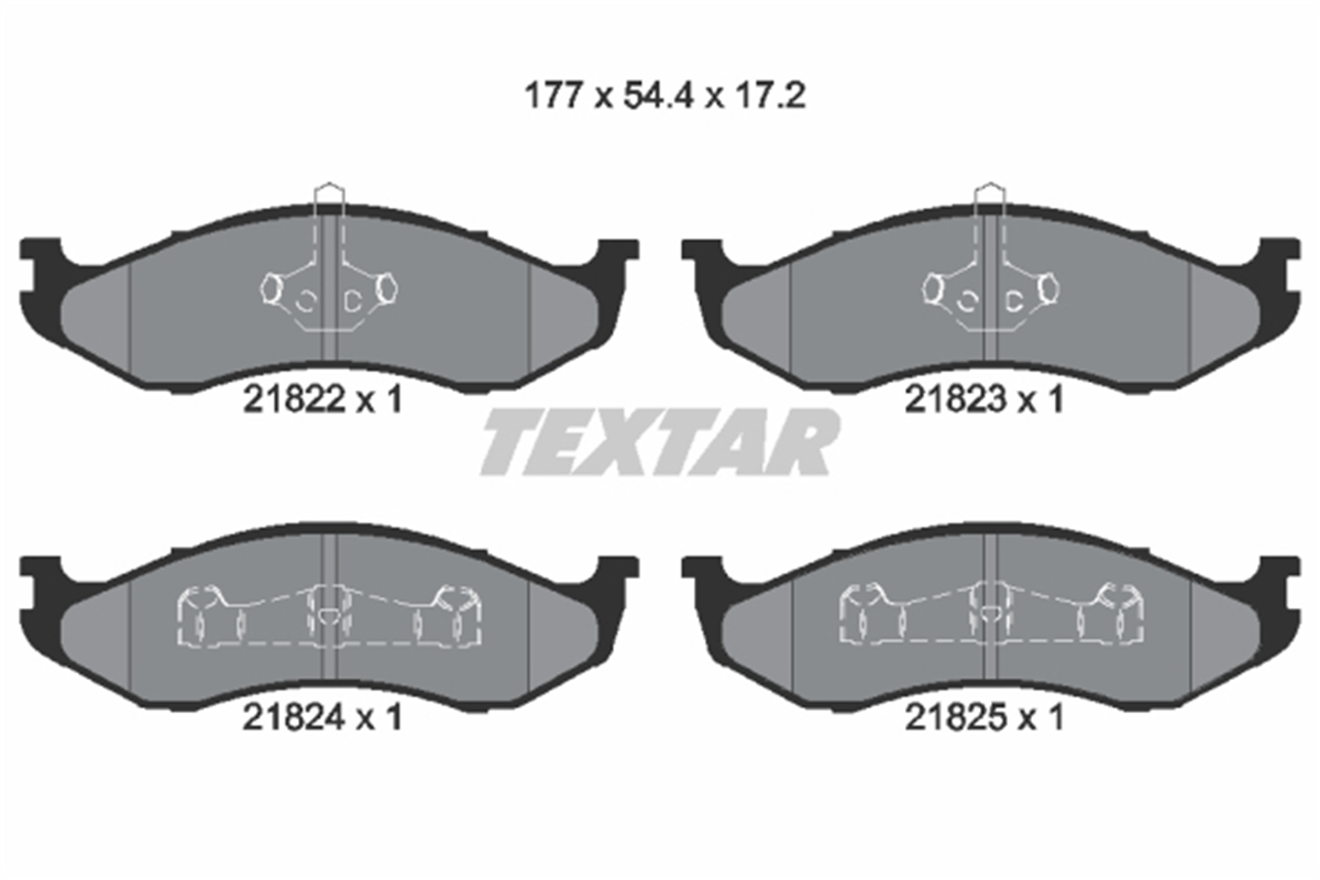 TEXTAR 2182202 - Fren Balatasi Ön - Fiat Cherokee