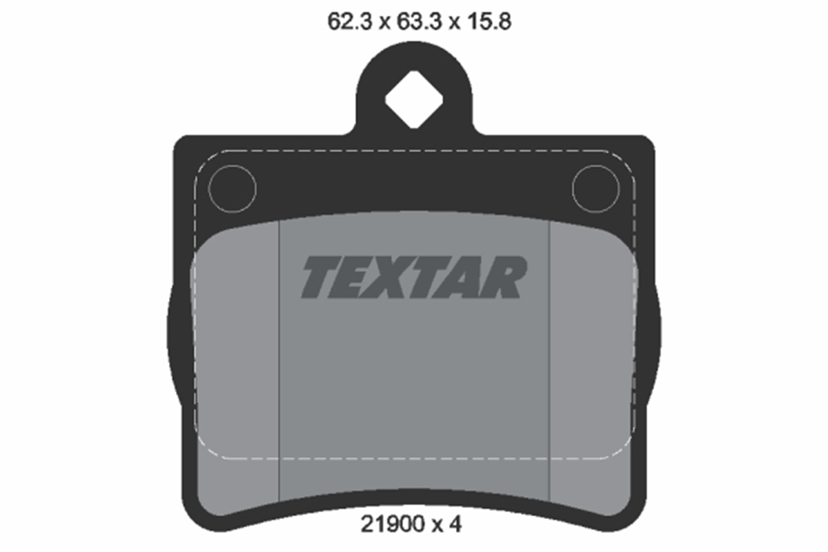 TEXTAR 2190003 - Fren Balatasi Arka - Mercedes W202