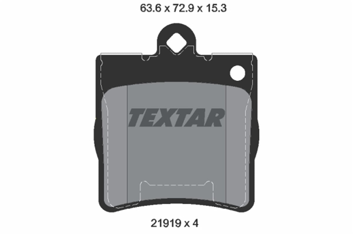 TEXTAR 2191901 - Fren Balatasi Arka - Mercedes W202-203-210