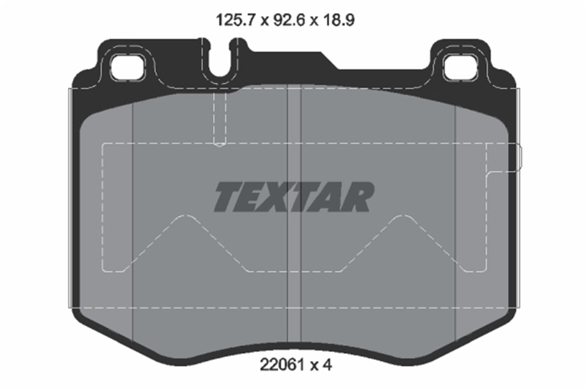 TEXTAR 2206101 - Fren Balatasi Ön - Mercedes W205-213-glc 253