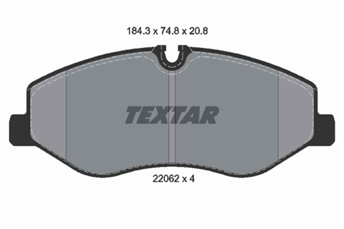 TEXTAR 2206201 - Fren Balatasi Ön - Mercedes 447 Vito