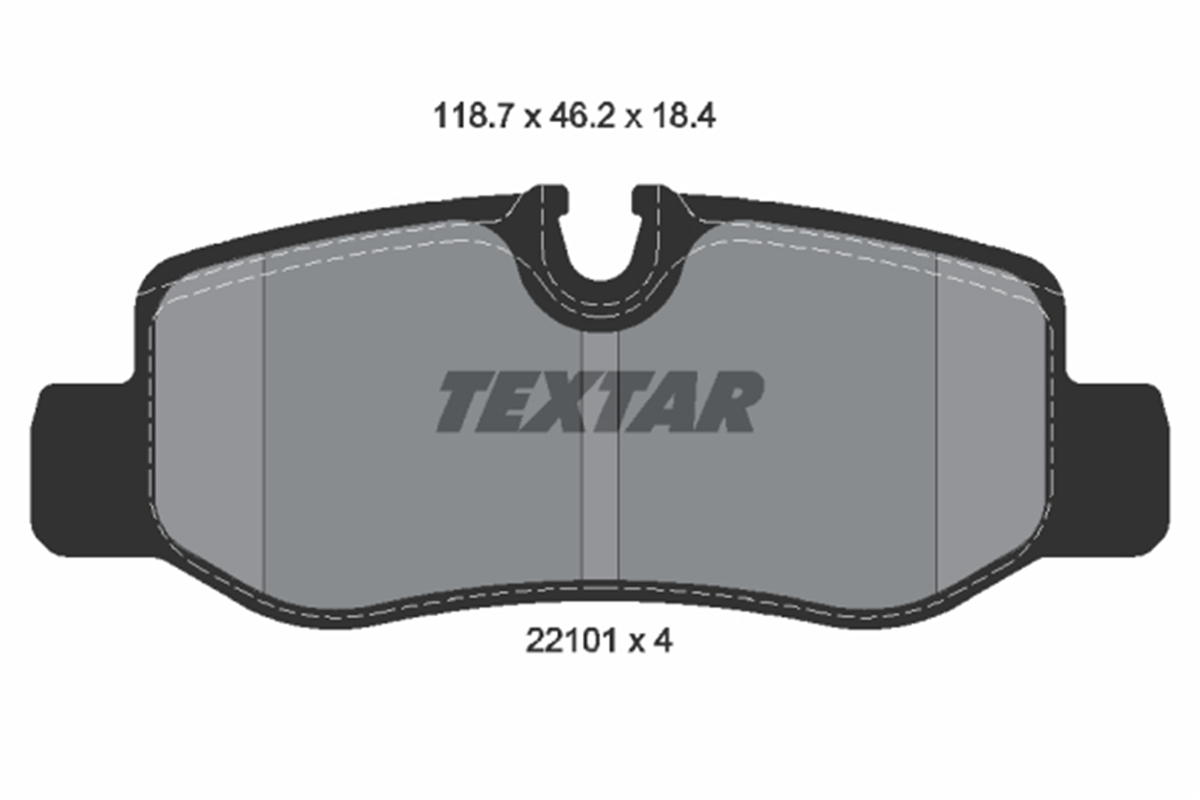 TEXTAR 2210101 - Fren Balatasi Arka - Mercedes W447