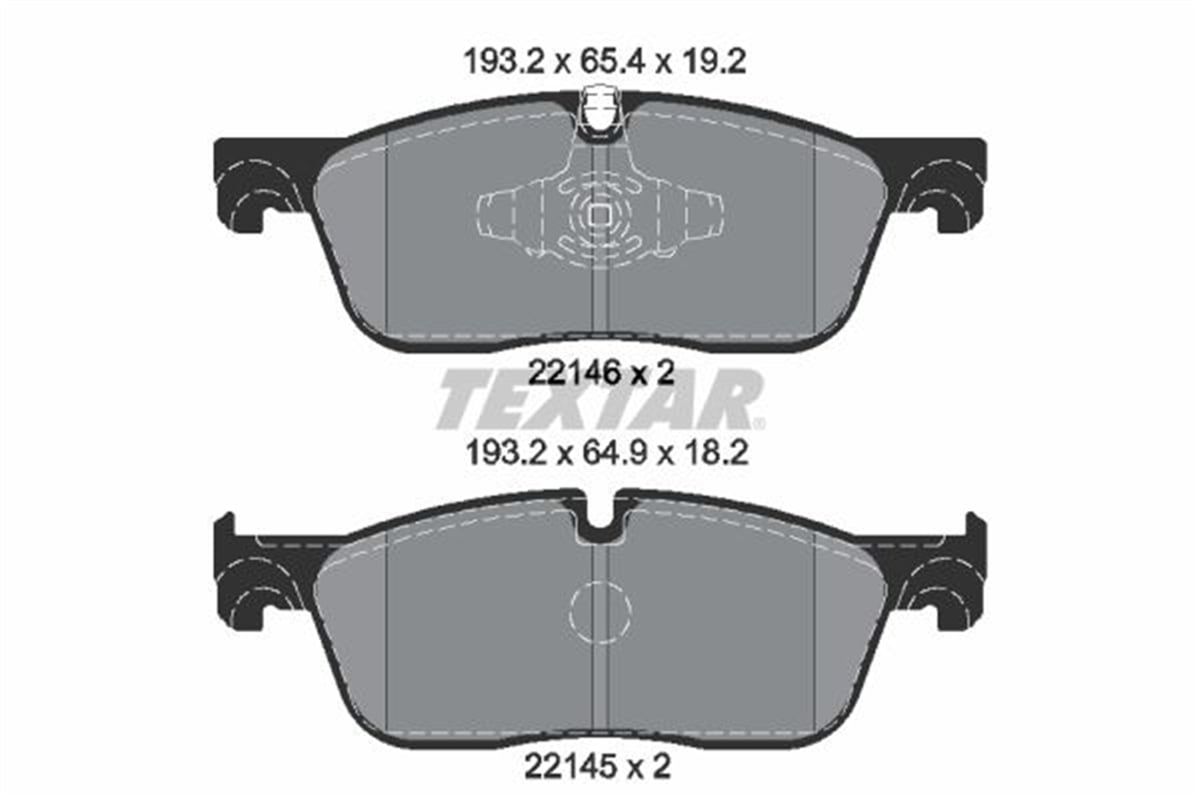 TEXTAR 2214601 - Fren Balatasi Ön - Bmw Land Rover Range Rover Discovery Sport - Evoque
