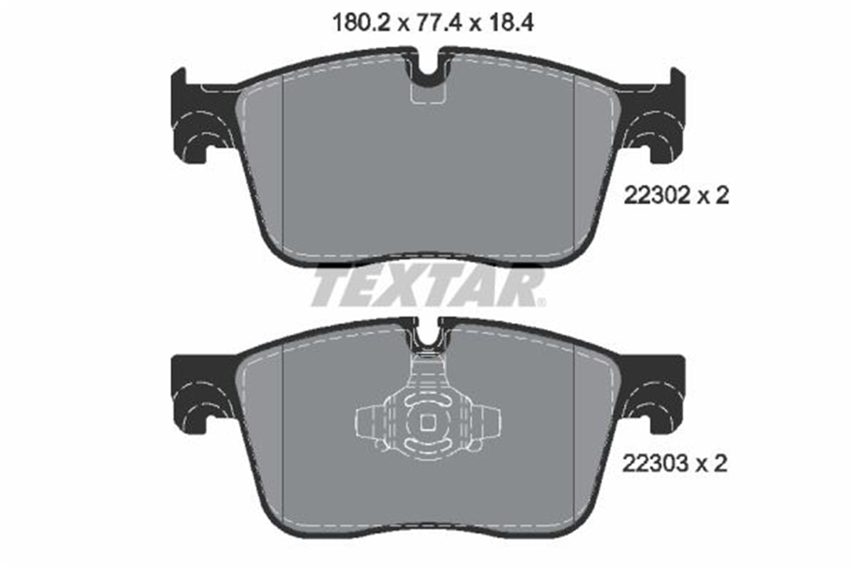 TEXTAR 2230201 - Fren Balatasi Ön - Bmw Land Rover Range Rover Discovery Sport - Iii - Iv
