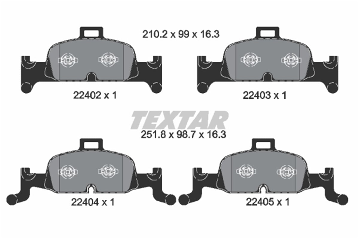 TEXTAR 2240201 - Fren Balatasi Ön - Vw A4-a5-q5