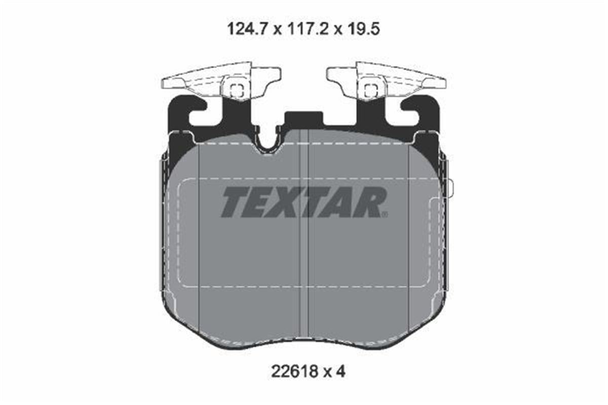 TEXTAR 2261801 - Fren Balatasi Ön - Bmw G20-g21-g30-g32-g11-g12-g14-g15-g16-x5 G05-x6 G06-x7 G07