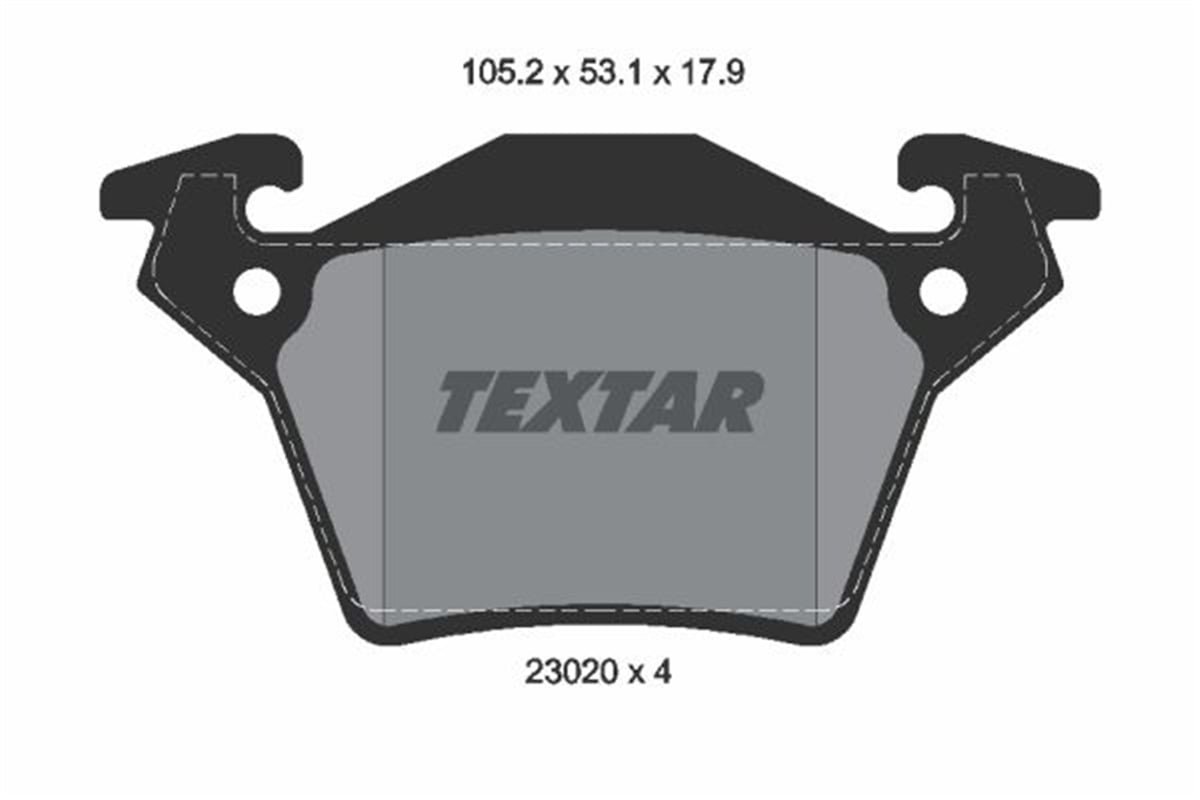 TEXTAR 2302001 - Fren Balatasi Arka - Mercedes Vito.108,110.d - 108,110,112.cdi - V.200,220,230,280