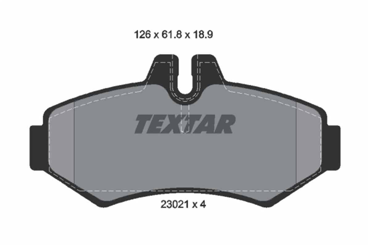 TEXTAR 2302101 - Fren Balatasi Arka - Mercedes W901-902-903 Sprinter -lt 35