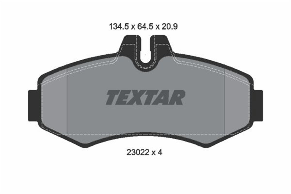 TEXTAR 2302201 - Fren Balatasi Ön - Mercedes W638