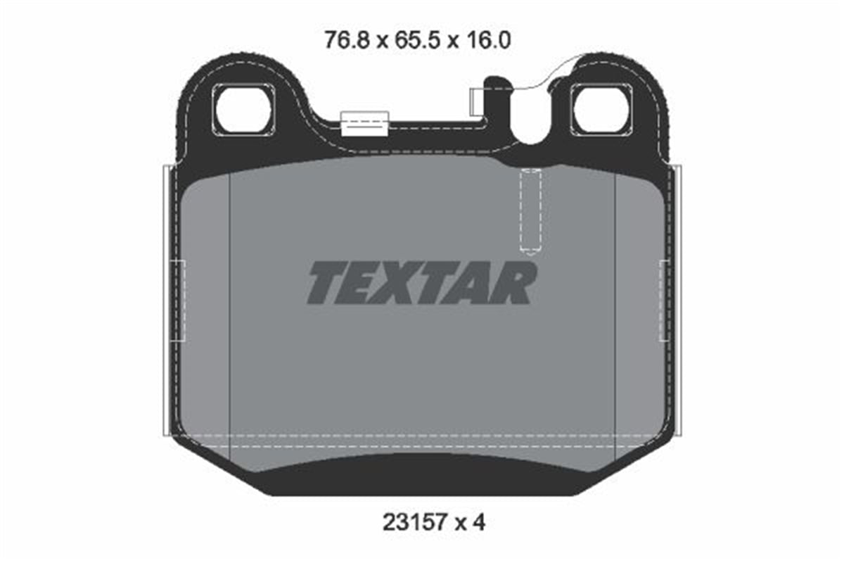 TEXTAR 2315702 - Fren Balatasi Arka - Mercedes W163