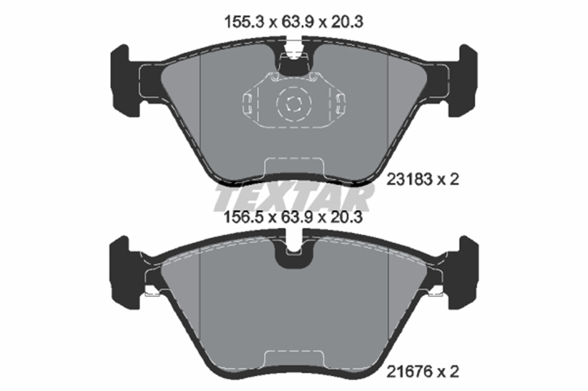 TEXTAR 2318302 - Fren Balatasi Ön - Bmw E46-x3 E83