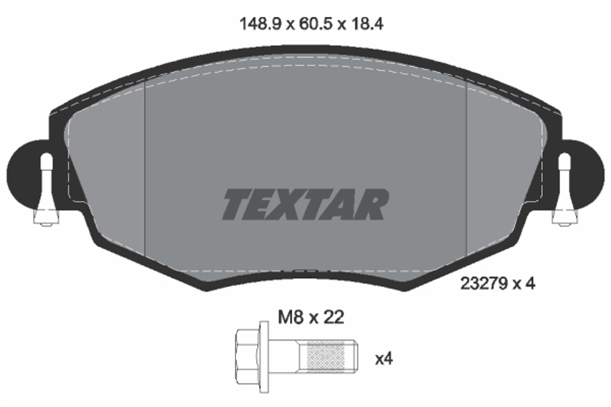 TEXTAR 2327904 - Fren Balatasi Ön - Ford Mondeo/jaguar