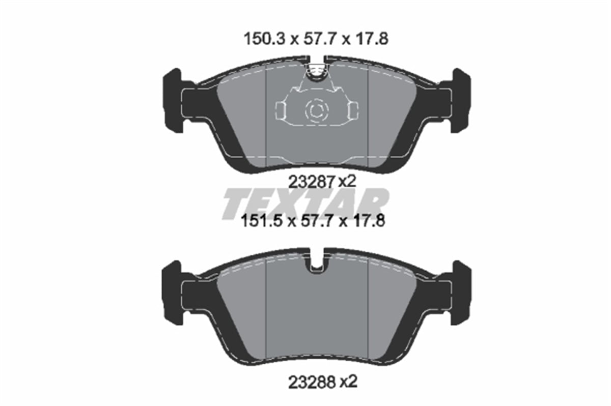 TEXTAR 2328702 - Fren Balatasi Ön - Bmw E36-e46