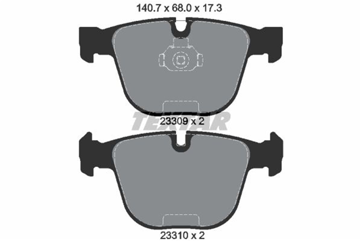 TEXTAR 2330902 - Fren Balatasi Arka - Bmw E60-e61-e63-e64-e65-e66-x5 E70-x5 F15-x6 E71-x6 F16