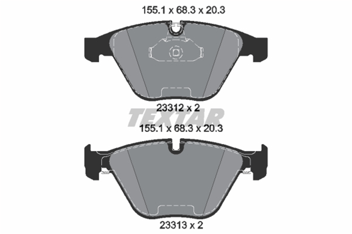 TEXTAR 2331211 - Fren Balatasi Ön - Bmw E60-e60 Lci-e61-e61 Lci-e63-e63 Lci-e64-e64 Lci