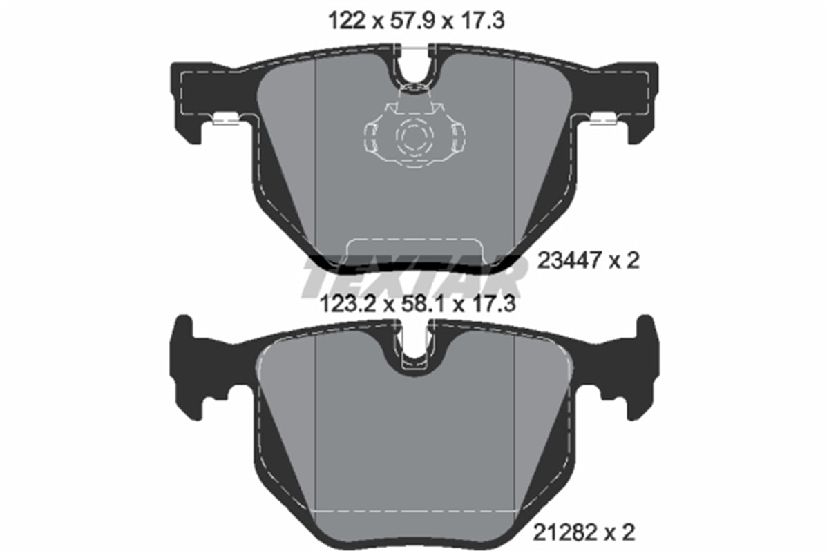 TEXTAR 2344702 - Fren Balatasi Arka - Bmw E65-e66