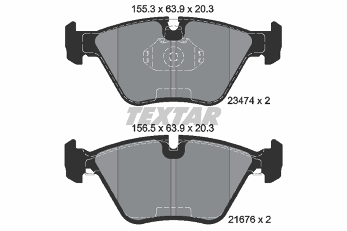 TEXTAR 2347402 - Fren Balatasi Ön - Bmw E36-e46-z4 E85