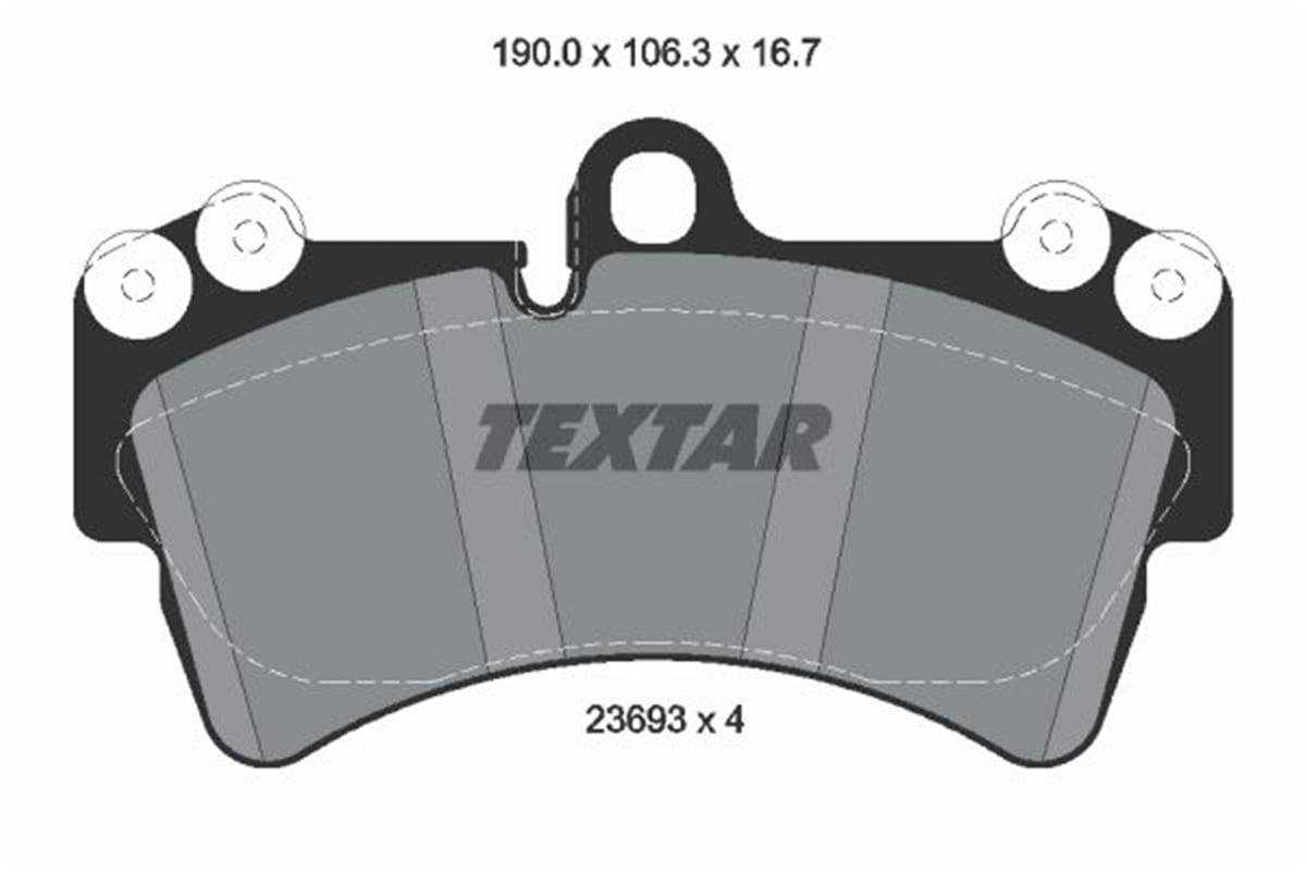 TEXTAR 2369302 - Fren Balatasi Ön - Vw Touareg-q7-cayenne
