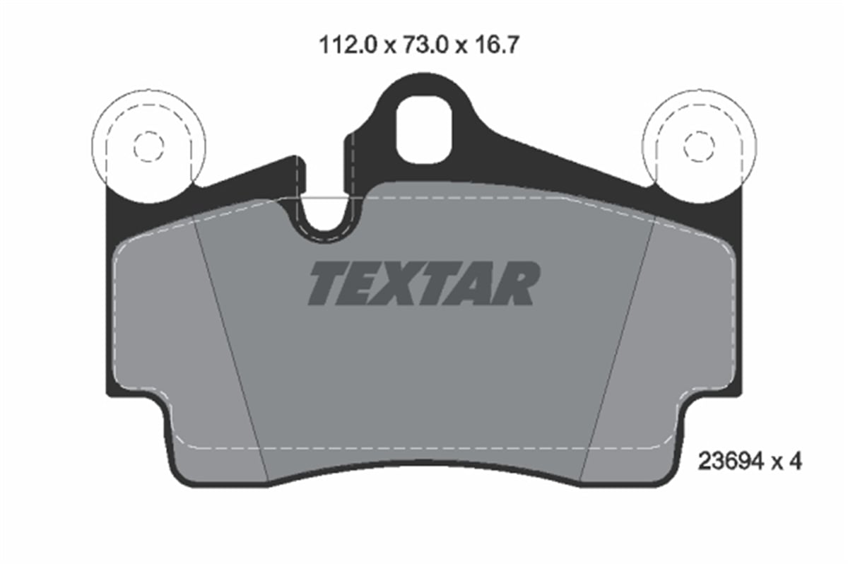 TEXTAR 2369402 - Fren Balatasi Arka - Vw Touareg-q7-cayenne