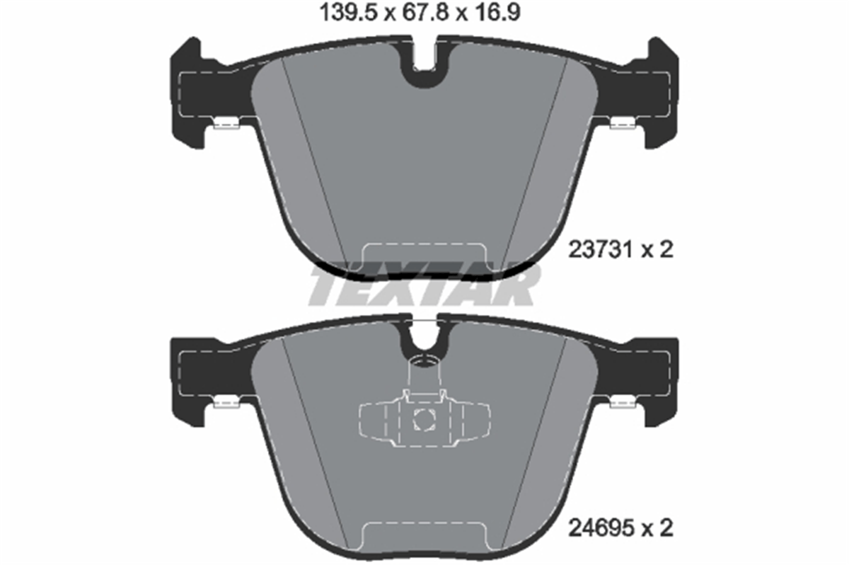 TEXTAR 2373101 - Fren Balatasi Arka - Bmw F07-f01-f02-f04