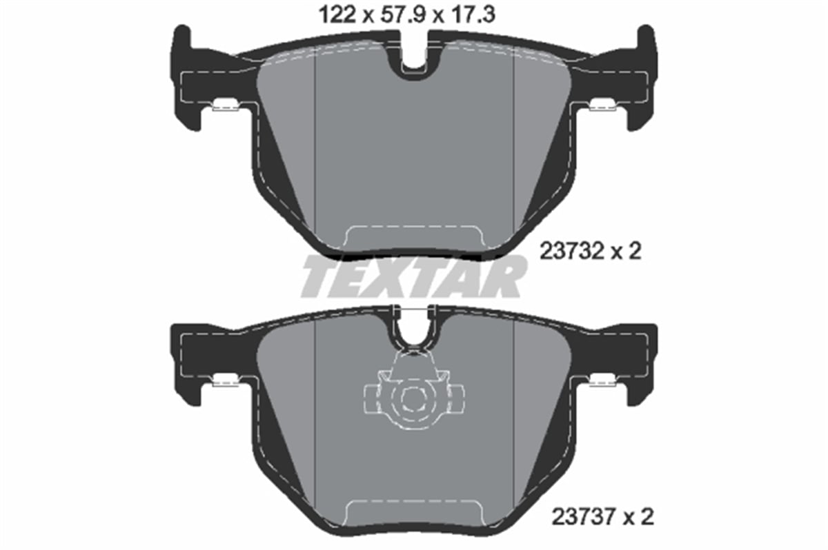 TEXTAR 2373201 - Fren Balatasi Arka - Bmw E60-e61-e63-e64