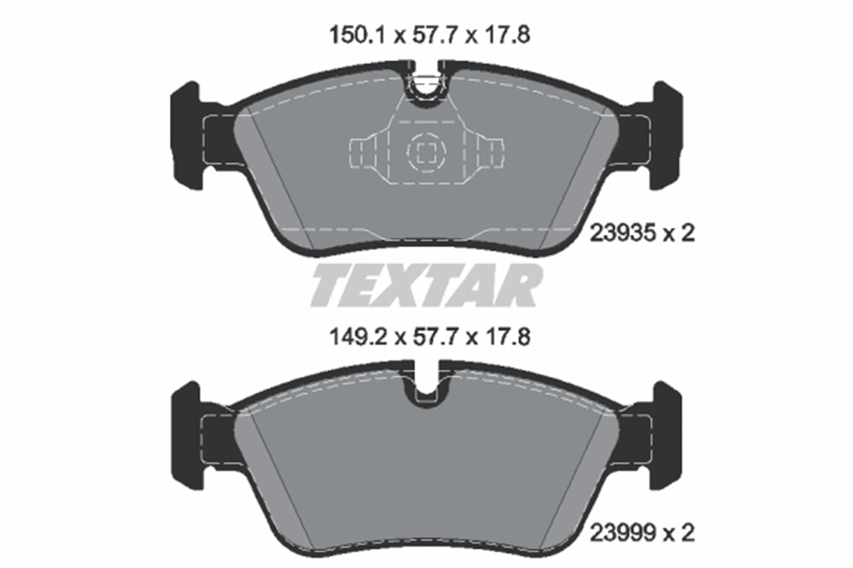 TEXTAR 2393501 - Fren Balatasi Ön - Bmw E87-e90