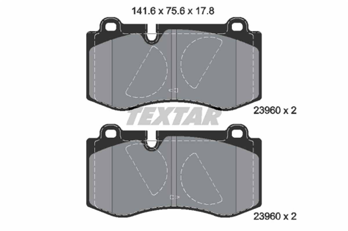 TEXTAR 2396001 - Fren Balatasi Ön - Mercedes W221-216-230-219
