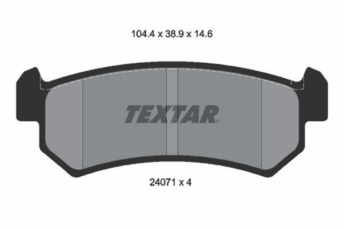 TEXTAR 2407101 - Fren Balatasi Arka - Opel Lacetti