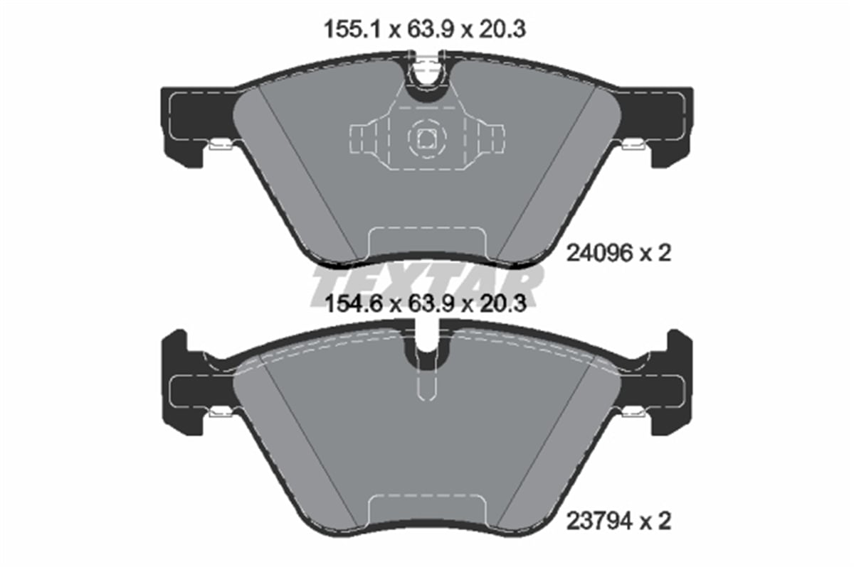 TEXTAR 2409601 - Fren Balatasi Ön - Bmw E81-e82-e87-e88-e90-e91-e92-e93