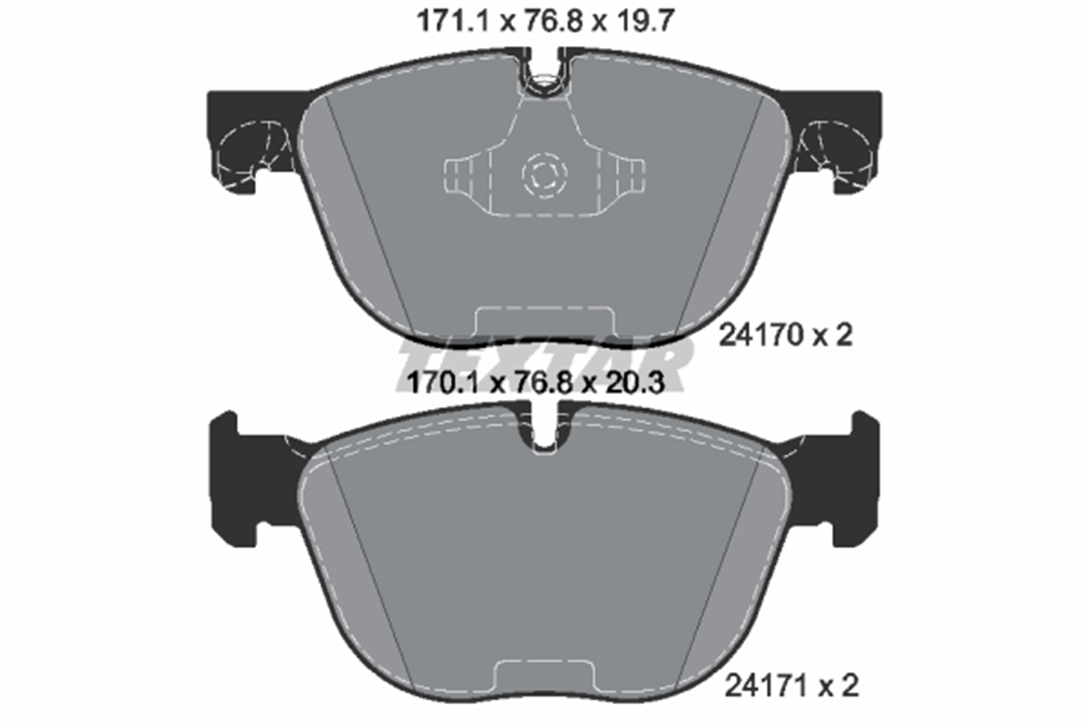 TEXTAR 2417001 - Fren Balatasi Ön - Bmw X5 E70-x5 F15-x6 E71-x6 F16
