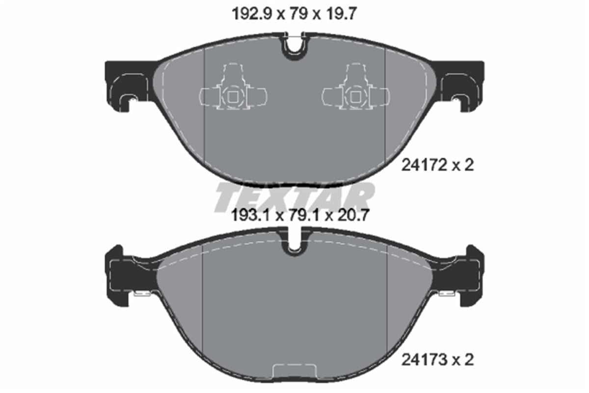 TEXTAR 2417201 - Fren Balatasi Ön - Bmw X5 E70-x5 F15-x6 E71-x6 E72-x6 F16