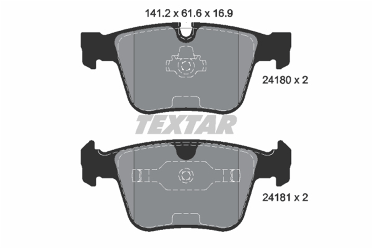 TEXTAR 2418001 - Fren Balatasi Arka - Mercedes 164-221-216-251