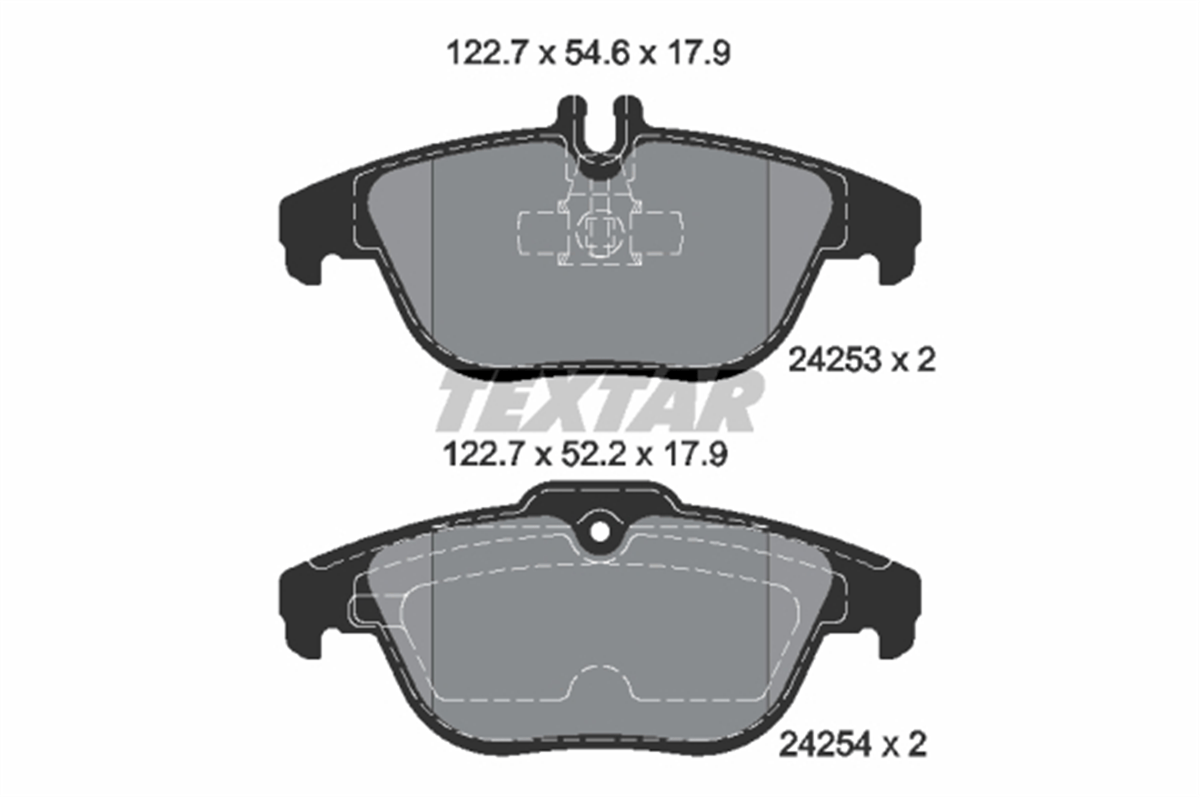TEXTAR 2425301 - Fren Balatasi Arka - Mercedes W204-207-x204 Glk