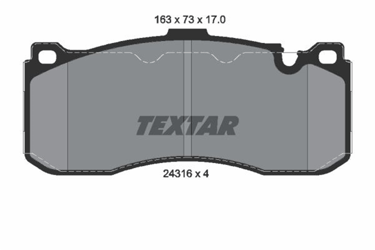 TEXTAR 2431601 - Fren Balatasi Ön - Bmw E81-e82-e87-e88-e90-e91-e92-e93