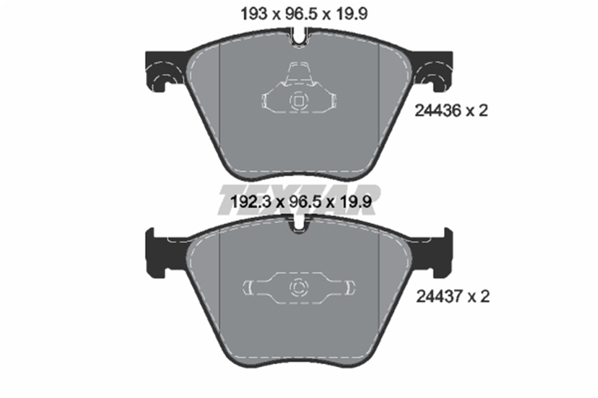 TEXTAR 2443601 - Fren Balatasi Ön - Bmw X5 E70 Lci - X5 F15 - X6 E71-72