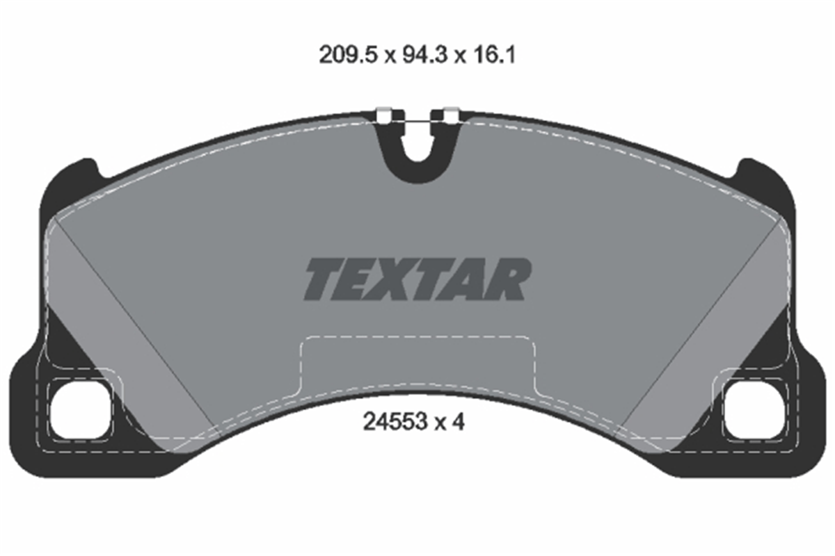 TEXTAR 2455301 - Fren Balatasi Ön - Vw Touareg-q7-cayenne