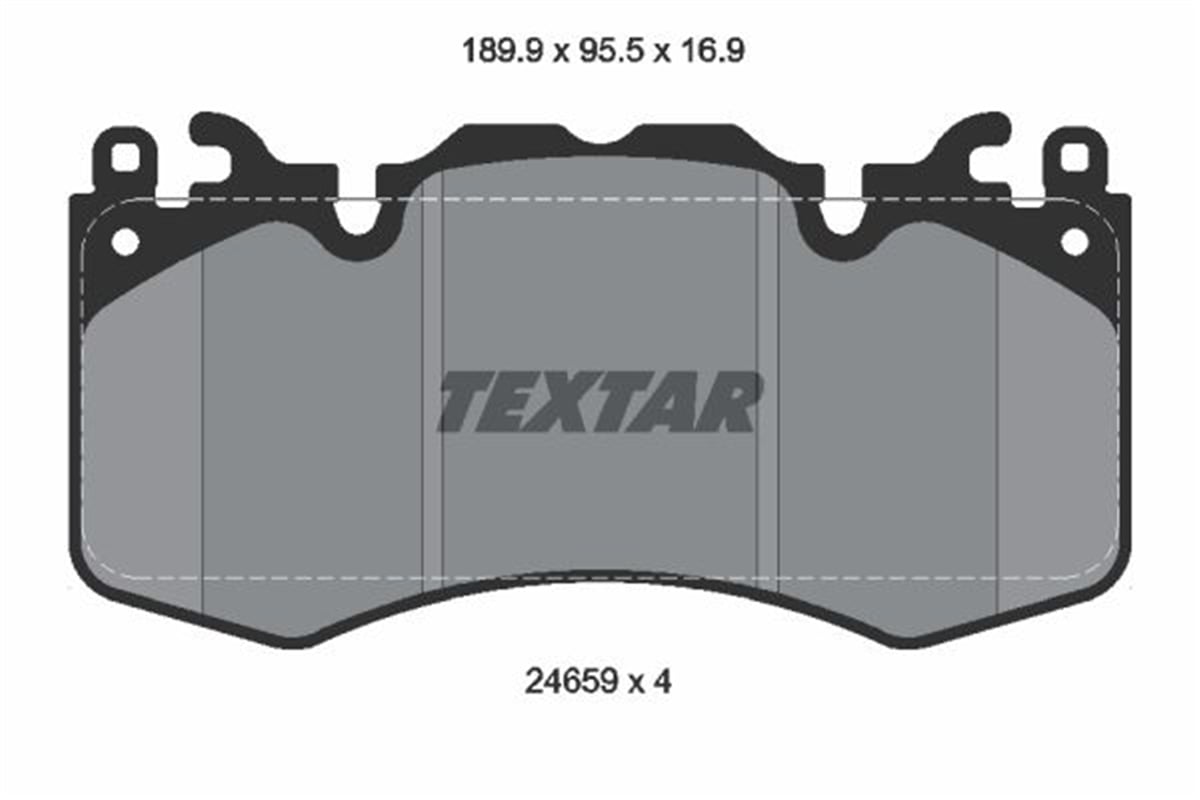 TEXTAR 2465901 - Fren Balatasi Ön - Bmw Land Rover Range Rover Discovery Iii-iv Sport