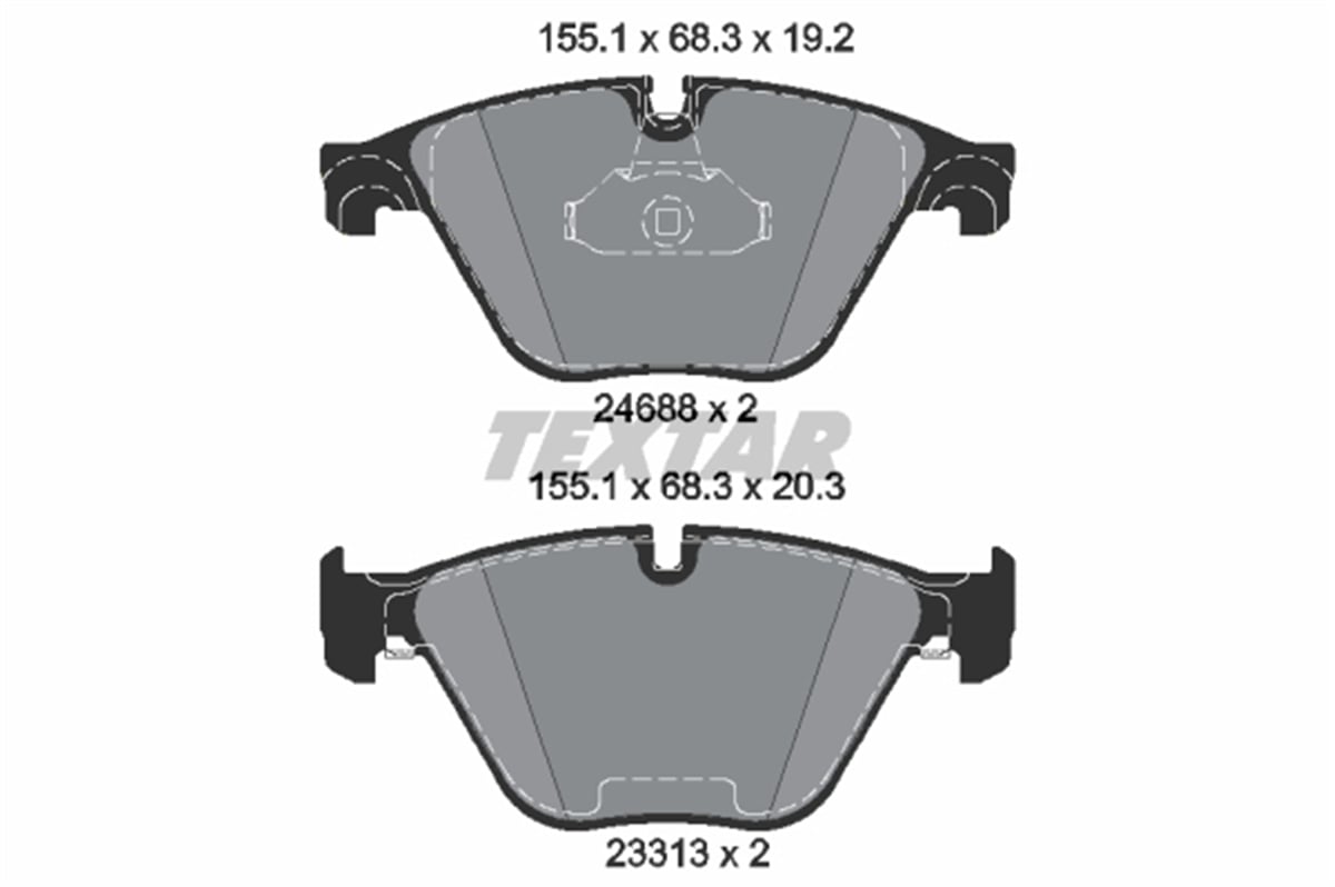 TEXTAR 2468801 - Fren Balatasi Ön - Bmw F06-f10-f11-f18-f12-f13