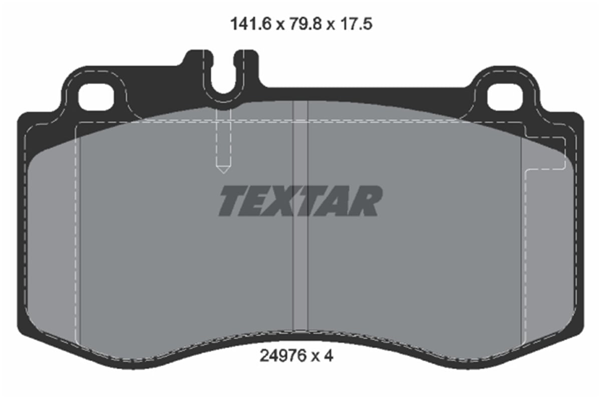TEXTAR 2497601 - Fren Balatasi Ön - Mercedes W212-218