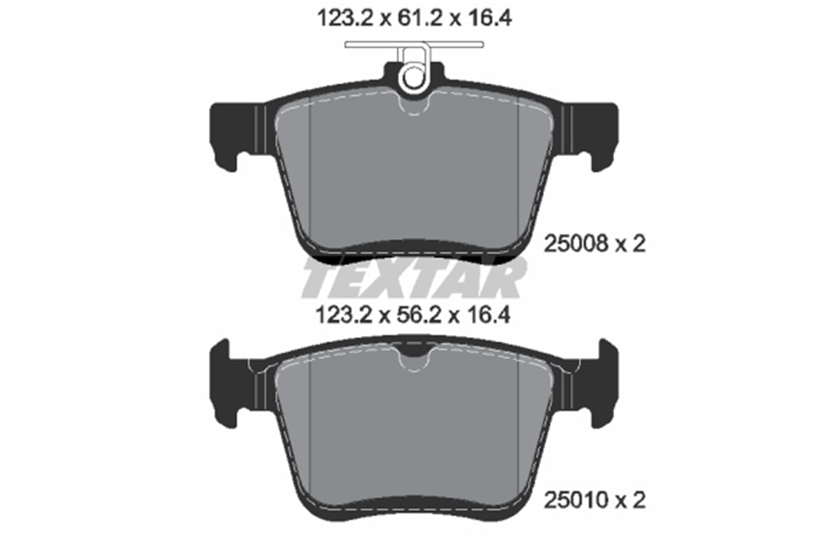 TEXTAR 2500801 - Fren Balatasi Arka - Vw Golf7-a3-leon-passat