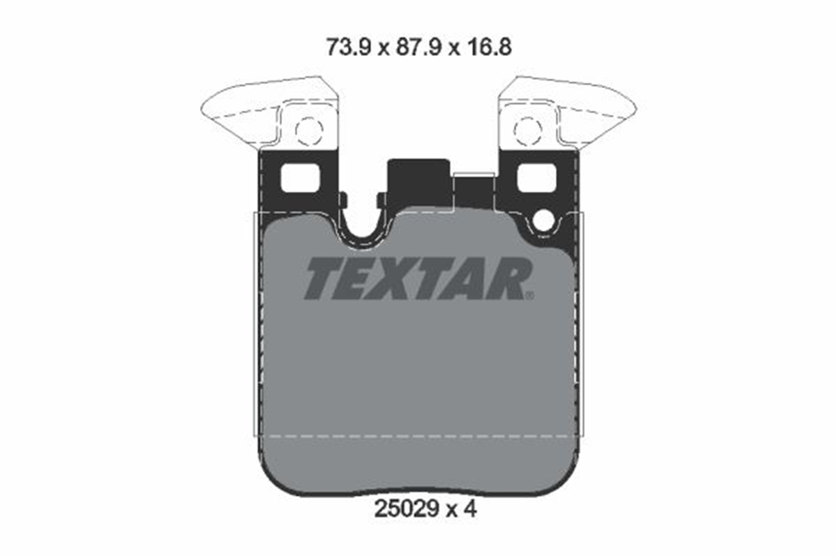 TEXTAR 2502901 - Fren Balatasi Arka - Bmw F20-f21-f22-f23-f30-f31-f34-4f32-f33-f36 ( M )