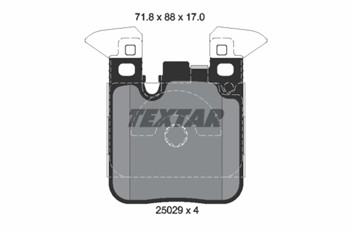 TEXTAR 2502902 - Fren Balatasi Arka - Bmw F20-f21-f22-f23-f30-f31-f34-4f32-f33-f36 ( M )