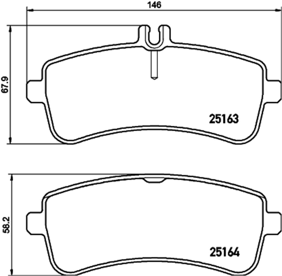 TEXTAR 2516302 - Fren Balatasi Arka - Mercedes W222-217-gt190