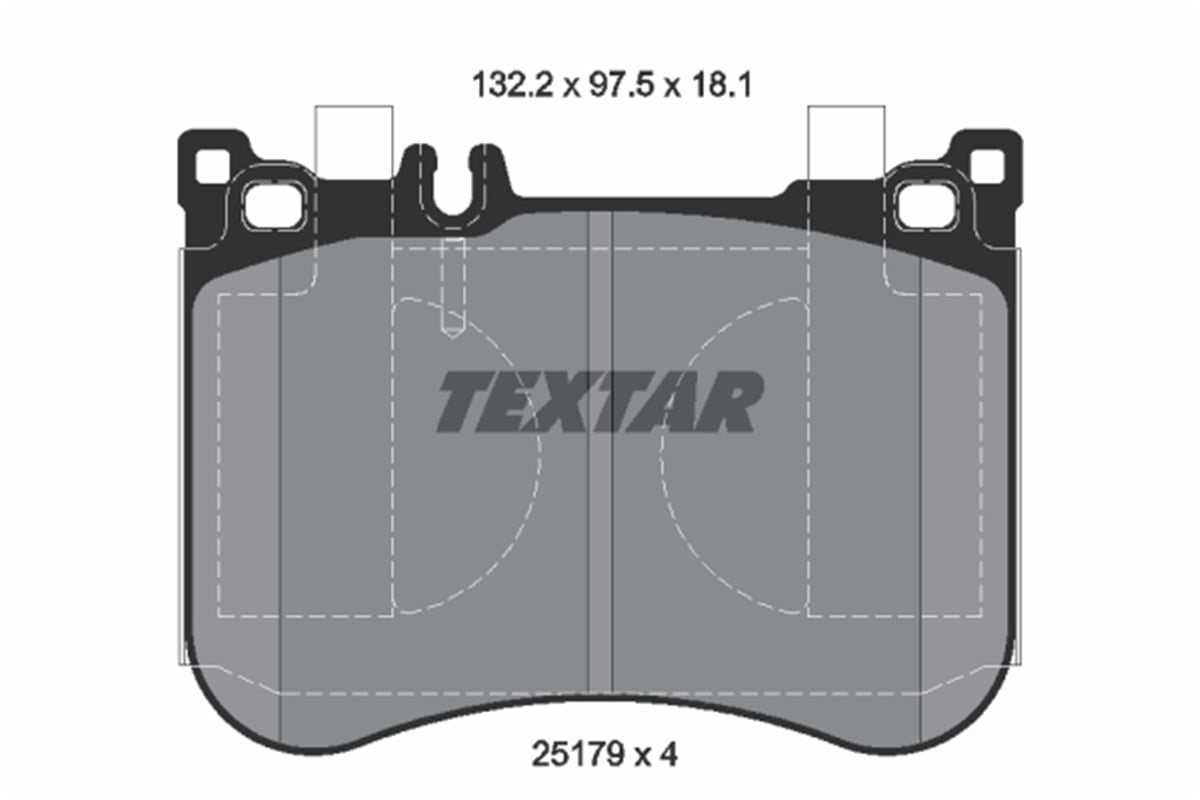 TEXTAR 2517901 - Fren Balatasi Ön - Mercedes 222-217-231