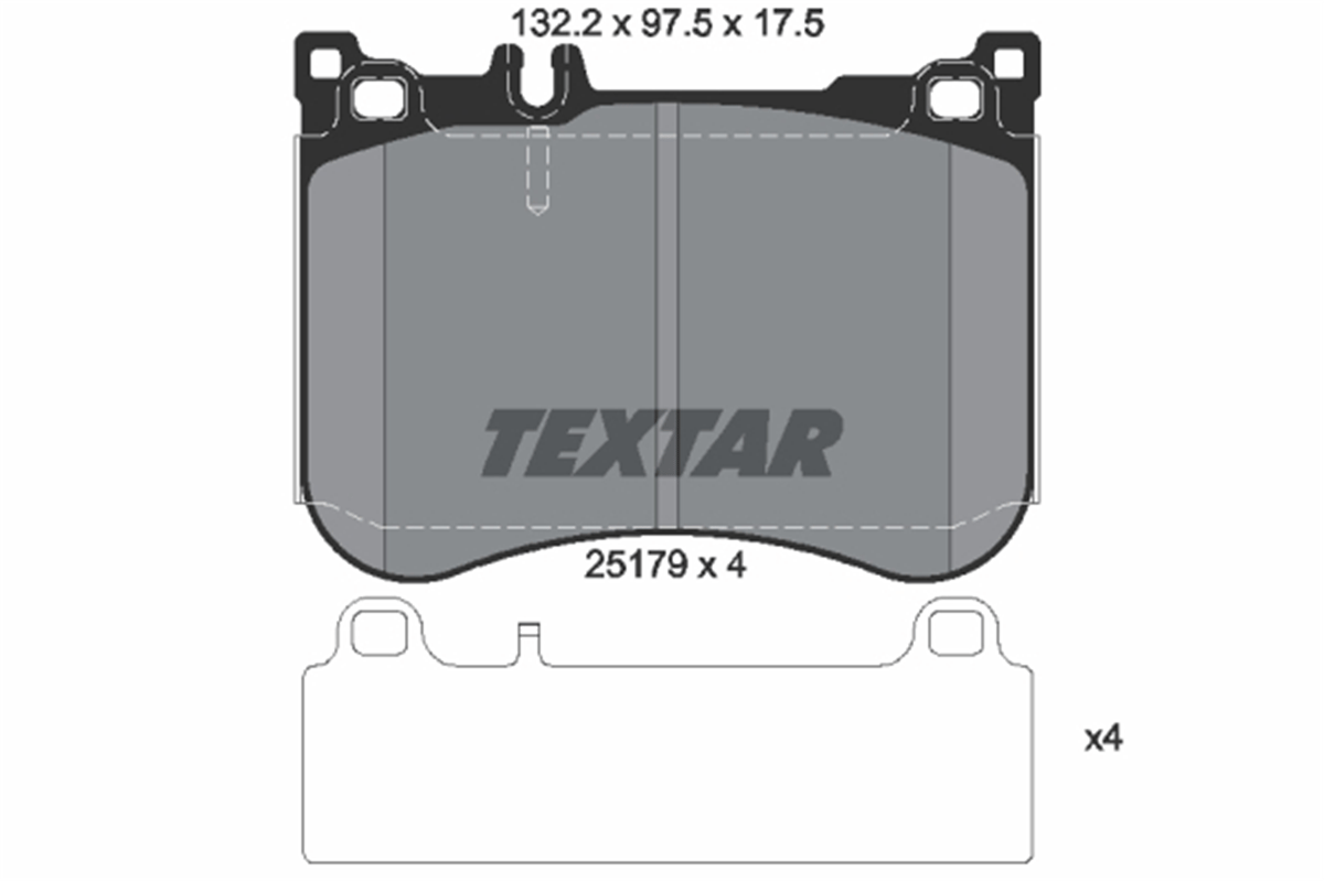 TEXTAR 2517903 - Fren Balatasi Ön - Mercedes W222-217-231