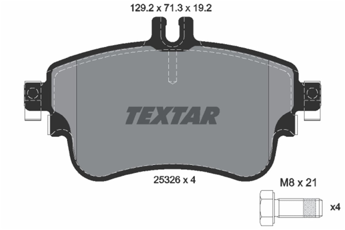 TEXTAR 2532601 - Fren Balatasi Ön - Mercedes W176-246-156-117