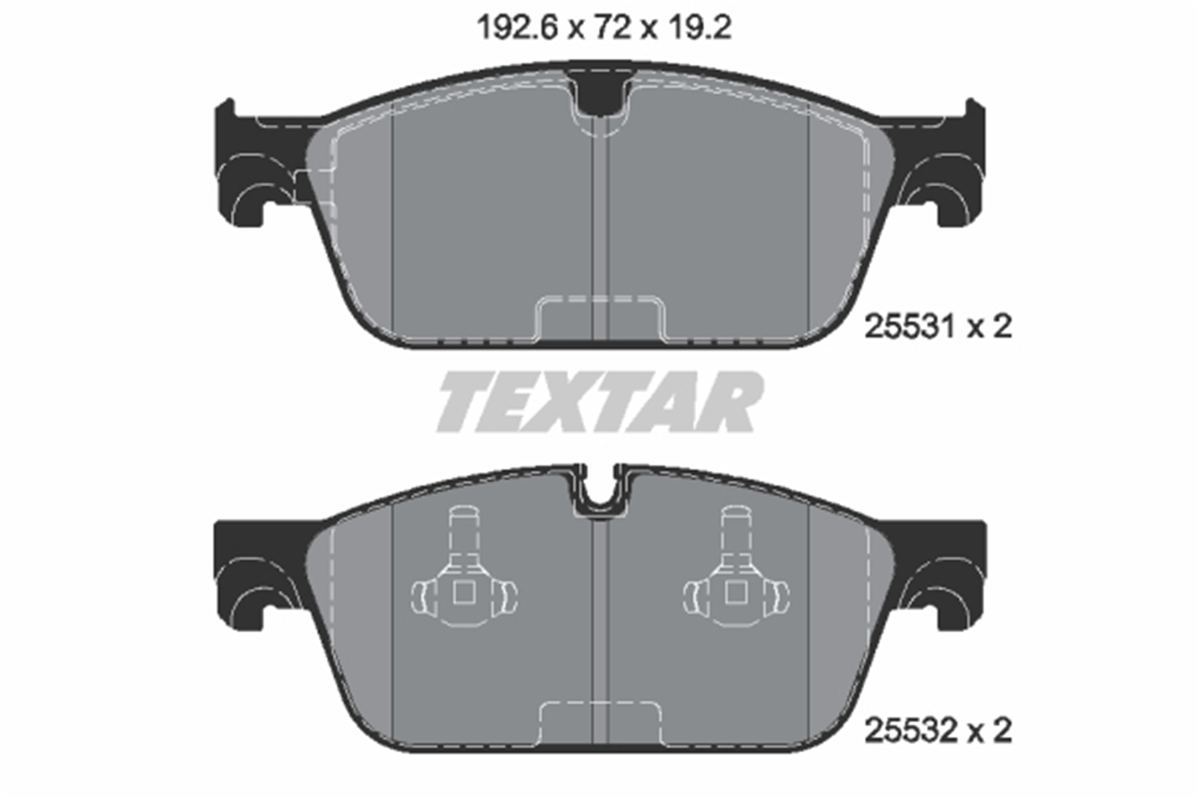 TEXTAR 2553101 - Fren Balatasi Ön - Mercedes W166-292