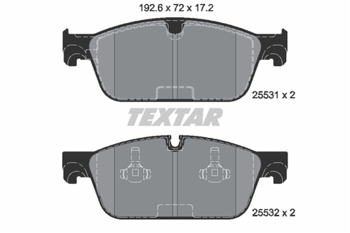 TEXTAR 2553103 - Fren Balatasi Ön - Mercedes W166-292